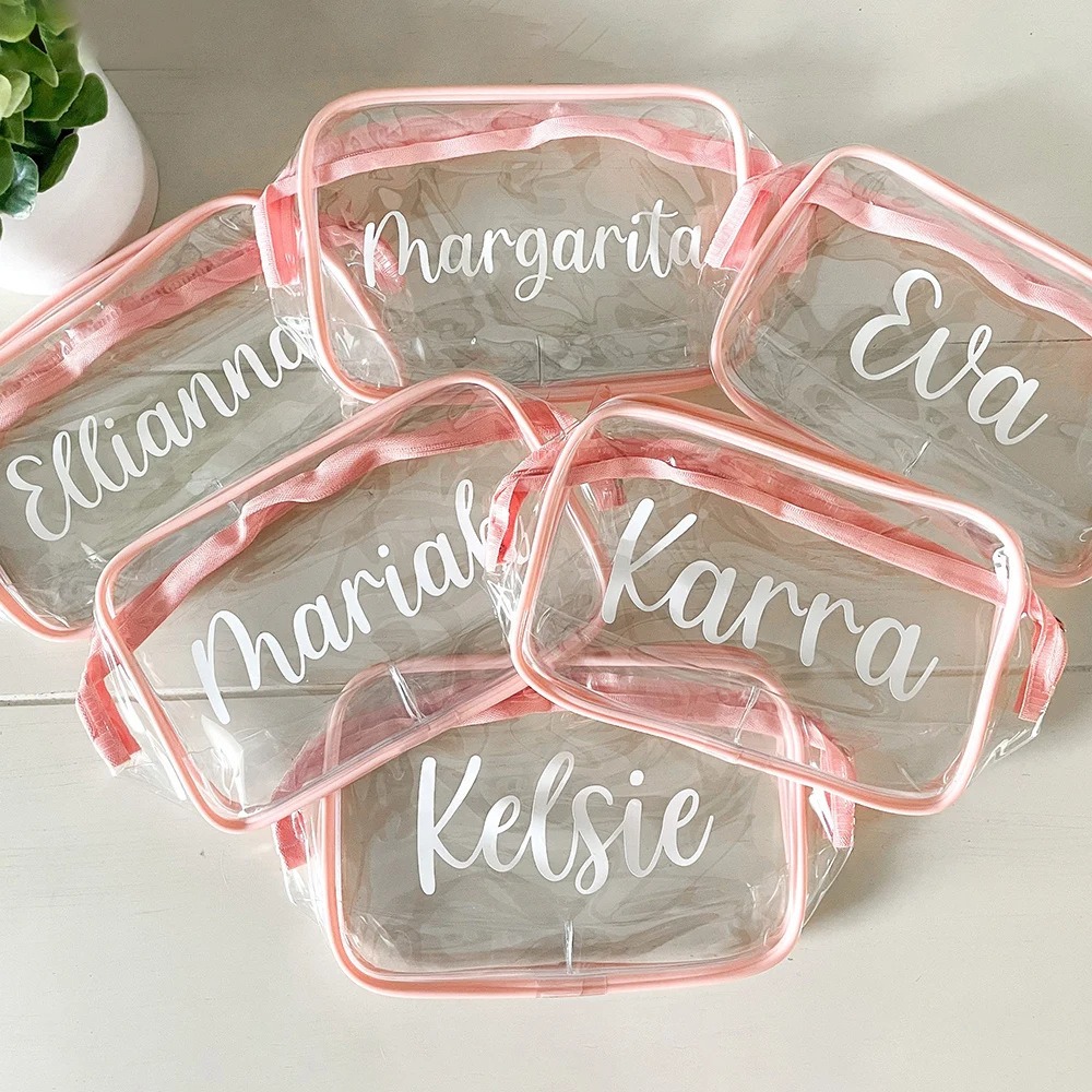 Custom Transparent Toiletry Zipper Bag